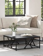 vidaXL Масичка за кафе Черния дъб 70 x 70 x 30 cm Инженерна дървесина