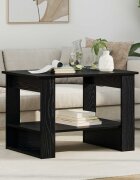 vidaXL Масичка за кафе Черния дъб 72 x 50 x 50 см Инженерна дървесина