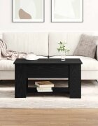 vidaXL Масичка за кафе Черния дъб 79 x 49 x 41 см Инженерна дървесина