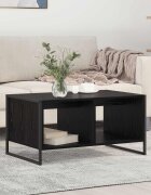 vidaXL Масичка за кафе Черния дъб 80 x 50 x 40 cm Инженерна дървесина