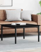 vidaXL Масичка за кафе Черния дъб 80 x 80 x 45 cm Инженерна дървесина