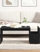 vidaXL Масичка за кафе Черния дъб 90 x 45 x 35 cm Инженерна дървесина