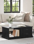 vidaXL Масичка за кафе Черния дъб 90 x 50 x 35 cm Инженерна дървесина