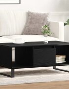 vidaXL Масичка за кафе Черния дъб 90 x 50 x 36.5 см