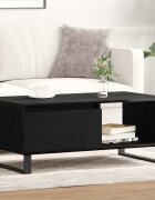 vidaXL Масичка за кафе Черния дъб 90 x 50 x 365 см