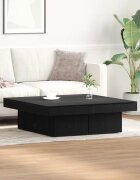 vidaXL Масичка за кафе Черния дъб 90 x 90 x 28 cm Инженерна дървесина
