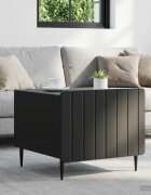 vidaXL Масичка за кафе Черно 49 x 50 x 42 см Инженерна дървесина