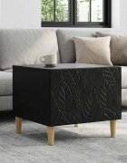 vidaXL Масичка за кафе Черно 50 x 49 x 40 см Инженерна дървесина