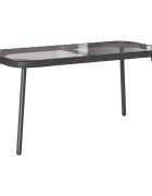 vidaXL Масичка за кафе Черно 90 x 45 x 43 см полиратан