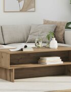 vidaXL Масичка за кафе Дъб 100 x 46 x 35 см Инженерна дървесина