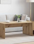 vidaXL Масичка за кафе Дъб 1015 x 50 x 37 см Инженерна дървесина