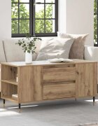 vidaXL Масичка за кафе Дъб 102 x 445 x 50 см Инженерна дървесина