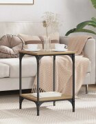 vidaXL Масичка за кафе Дъб 40 x 40 x 55 см Инженерна дървесина