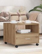 vidaXL Масичка за кафе Дъб 55 x 55 x 45см Инженерна дървесина