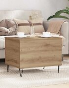 vidaXL Масичка за кафе Дъб 60 x 445 x 45 см Инженерна дървесина
