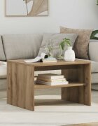 vidaXL Масичка за кафе Дъб 60 x 50 x 40 см Инженерна дървесина