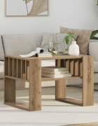 vidaXL Масичка за кафе Дъб 66 x 495 x 45 см Инженерна дървесина