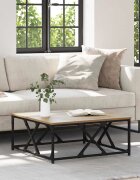 vidaXL Масичка за кафе Дъб 70 x 70 x 30 cm Инженерна дървесина