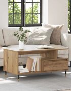 vidaXL Масичка за кафе Дъб 90 x 49 x 45 см Инженерна дървесина