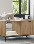 vidaXL Масичка за кафе Дъб 90 x 49 x 46 см Инженерна дървесина