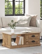 vidaXL Масичка за кафе Дъб 90 x 50 x 35 cm Инженерна дървесина