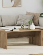 vidaXL Масичка за кафе Дъб 95 x 50 x 34 см Инженерна дървесина
