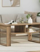vidaXL Масичка за кафе Дъб 96 x 54 x 44 см Инженерна дървесина