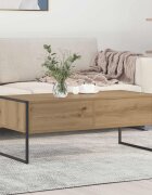vidaXL Масичка за кафе Дъб Артизан 100 x 46 x 40 см