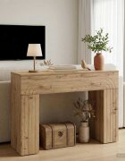 vidaXL Масичка за кафе Дъб артизан 102 x 35 x 75 см