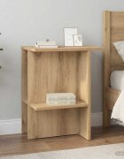 vidaXL Масичка за кафе Дъб артизан 40 x 30 x 49 см Инженерна дървесина