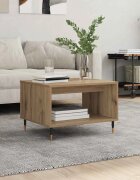 vidaXL Масичка за кафе дъб артизан 60 x 50 x 40 см Инженерна дървесина