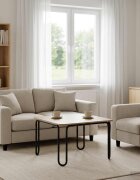 vidaXL Масичка за кафе Дъб артизан 795 x 795 x 45 см