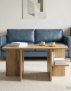 vidaXL Масичка за кафе Дъб артизан 87 x 50 x 45 см