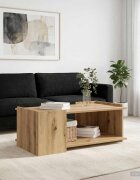 vidaXL Масичка за кафе Дъб артизан 90 x 50 x 33 см Инженерна дървесина