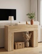 vidaXL Масичка за кафе Дъб сонома 102 x 35 x 75 см Инженерна дървесина