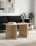 vidaXL Масичка за кафе Дъб сонома 87 x 50 x 45 см