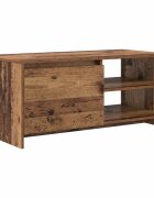 vidaXL Масичка за кафе Дъбова дървесина 102 x 50 x 45 см