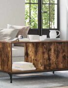 vidaXL Масичка за кафе Димян дъб 90 x 49 x 46 см Инженерна дървесина