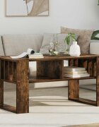 vidaXL Масичка за кафе Димян дъб 92 x 495 x 45 см Инженерна дървесина