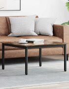 vidaXL Масичка за кафе Димящ дъб 80 x 80 x 45 cm Инженерна дървесина