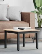 vidaXL Масичка за кафе Естествен 50 x 50 x 36 см Солидно борово дърво