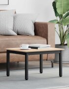 vidaXL Масичка за кафе Естествен 60 x 50 x 36 см Солидно борово дърво