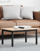 vidaXL Масичка за кафе Естествен 70 x 50 x 36 см Солидно борово дърво