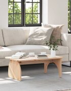 vidaXL Масичка за кафе Естествен 80 x 50 x 31 см Борово дърво масив