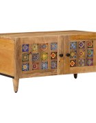 vidaXL Масичка за кафе Естествен 80 x 50 x 40 cm Солидно мангово дърво