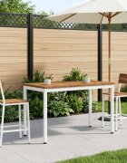 vidaXL Масичка за кафе Естествено и бяло 50 x 1005 x 45 см