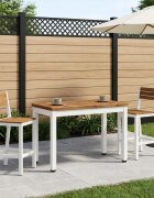 vidaXL Масичка за кафе Естествено и бяло 605 x 30 x 36 см