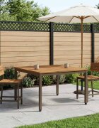 vidaXL Масичка за кафе Естествено и кафяво 100 x 1005 x 45 см