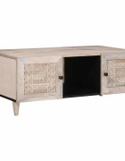 vidaXL Масичка за кафе Избелено бяло Размер 100 x 54 x 40 см