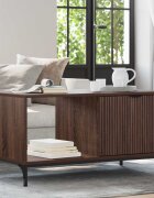 vidaXL Масичка за кафе Кафяв дъб 90 x 49 x 46 см Инженерна дървесина